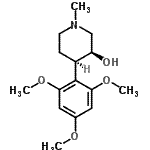 CAS 登录号：113225-19-7， (3S,4R)-1-甲基-4-(2,4,6-三甲氧基苯基)-3-哌啶醇
