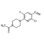 CAS#: 113237-21-1, 6-(4-Acetyl-1-Piperazinyl)-2-Chloro-5-Fluoronicotinonitrile