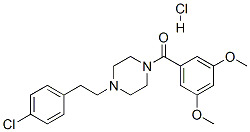 CAS 登录号：113240-27-0， 1-(2-(4-氯苯基)乙基)-4-(3,5-二甲氧基苯甲酰基)-哌嗪M酮O盐酸盐