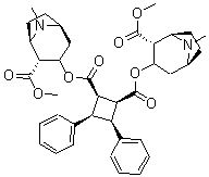 CAS#: 113297-77-1, (1R,2S,3S,4R)-3,4-di(phenyl)cyclobutane-1,2-dicarboxylic acid bis[(1R,2R,5S)-2-Carbomethoxy-8-methyl-8-azabicyclo[3.2.1]octan-3-yl] ester