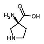 CAS#: 113473-30-6, (3S)-3-Amino-3-Pyrrolidinecarboxylic Acid