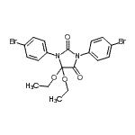 CAS#: 113567-53-6, 1,3-Bis(4-Bromophenyl)-5,5-Diethoxy-2,4-Imidazolidinedione