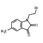 CAS 登录号：113577-95-0， 1-(2-溴乙基)-5-甲基-1H-吲哚-2,3-二酮