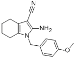 CAS#: 113772-12-6, 2-Amino-1-[(4-Methoxyphenyl)Methyl]-4,5,6,7-Tetrahydroindole-3-Carbonitrile