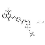 CAS#: 113833-54-8, 4-Hydroxy-3-[2-[4-[[[3-[[2-(Sulfooxy)Ethyl]Sulfonyl]Phenyl]Amino]Carbonyl]Phenyl]Diazenyl]-1-Naphthalenesulfonate Sodium Salt (1:2)