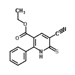 CAS#: 113858-92-7, Ethyl 5-Cyano-2-Phenyl-6-Thioxo-1,6-Dihydro-3-Pyridinecarboxylate