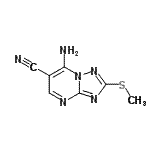 CAS#: 113967-64-9, 7-Amino-2-(Methylsulfanyl)[1,2,4]Triazolo[1,5-a]Pyrimidine-6-Carbonitrile
