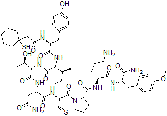 CAS 登录号：114056-26-7， [[(2S,3R)-3-羟基-2-[[(2S,3S)-2-[[(2S)-3-(4-羟基苯基)-2-[2-(1-巯基环己基)乙酰氨基]丙酰]氨基]-3-甲基-戊酰]氨基]丁酰基]氨基]丁二酰胺