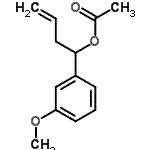 CAS 登录号：114095-72-6， 1-(3-甲氧基苯基)-3-丁烯-1-基乙酸酯