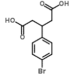 CAS 登录号：1141-24-8， 3-(4-溴苯基)戊烷二酸