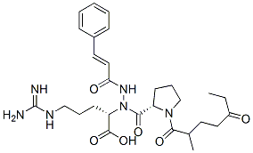 CAS 登录号：114563-66-5， 肉桂酰胺基-2-甲基-5-氧代庚酰-脯氨酰-精氨酸