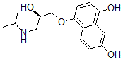 CAS 登录号：114662-06-5， 4-[(2R)-2-羟基-3-(丙-2-基氨基)丙氧基]萘-1,7-二醇