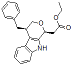 CAS#: 114716-16-4, Ethyl 2-[(1S,4R)-4-(Phenylmethyl)-1,3,4,9-Tetrahydropyrano[3,4-b]Indol-1-Yl]Acetate