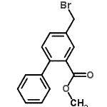 CAS 登录号：114722-38-2， 甲基4-(溴甲基)-2-联苯羧酸酯