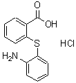CAS 登录号：114724-41-3， 2-[(2-氨基苯基)硫基]苯甲酸盐酸盐(1:1)