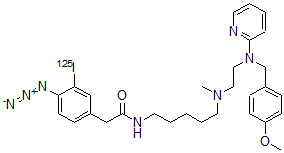 CAS 登录号：114896-56-9， 3-Iodo-4-azidophenpyramine