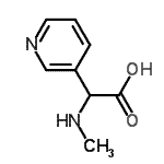 CAS 登录号：115200-98-1， (甲基氨基)(3-吡啶基)乙酸