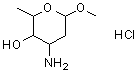 CAS#: 115388-97-1, Methyl 3-Amino-2,3,6-Trideoxyhexopyranoside Hydrochloride (1:1)