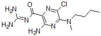 CAS 登录号:1154-79-6, 3-氨基-5-(丁基-甲基氨基)-6-氯-N-(二氨基亚甲基)吡嗪-2-甲酰胺