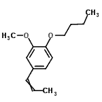 CAS#: 115422-59-8, 1-Butoxy-2-Methoxy-4-(1-Propen-1-Yl)Benzene