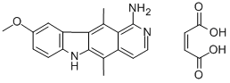 CAS#: 115464-61-4, 5,11-Dimethyl-9-Methoxy-6H-Pyrido(4,3-b)Carbazol-1-Amine Maleate
