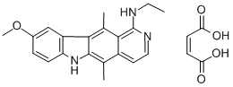 CAS#: 115464-63-6, 5,11-Dimethyl-N-Ethyl-9-Methoxy-6H-Pyrido(4,3-b)Carbazol-1-Amine Maleate