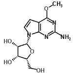 CAS#: 115479-42-0, 7-(beta-D-Lyxofuranosyl)-4-Methoxy-7H-Pyrrolo[2,3-d]Pyrimidin-2-Amine