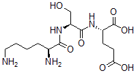 CAS 登录号：115633-61-9， (2S)-2-[[(2S)-2-[[(2S)-2,6-二氨基己酰基]氨基]-3-羟基丙酰基]氨基]戊烷二酸