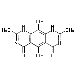 CAS#: 115705-72-1, 5,10-Dihydroxy-2,8-Dimethylpyrimido[5,4-g]Quinazoline-4,6(1H,7H)-Dione