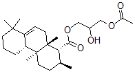 CAS 登录号：115713-02-5， (3-乙酰氧基-2-羟基丙基) (1R,2S,4aS,4bS,10aS)-2,4a,8,8,10a-五甲基-2,3,4,4b,5,6,7,10-八氢-1H-菲-1-羧酸酯