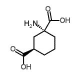 CAS#: 115730-37-5, (1R,3R)-1-Amino-1,3-Cyclohexanedicarboxylic Acid