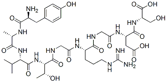 CAS 登录号：115834-39-4， 酪氨酰-丙氨酰-缬氨酰-苏氨酰-甘氨酰-精氨酰-甘氨酰-天冬氨酰-丝氨酸