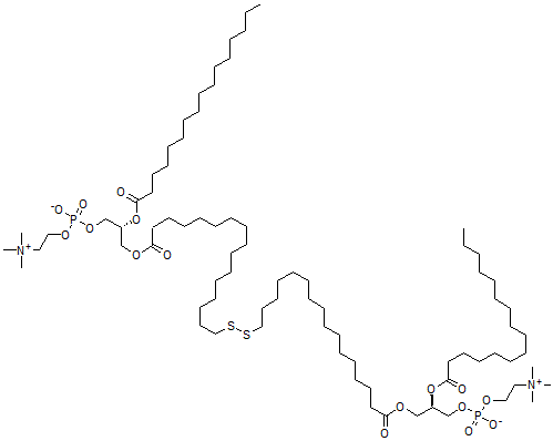 CAS#: 115868-53-6, 1-(17,18-Dithiatetratriacontandioyl)-Bis(2-Hexadecanoylglycero-3-Phosphocholine)