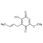CAS#: 116138-71-7, 3-[(2E)-2-Buten-1-Yl]-2-Hydroxy-5-Methoxy-1,4-Benzoquinone