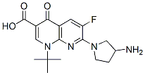 CAS#: 116163-01-0, 7-(3-Aminopyrrolidin-1-Yl)-1-Tert-Butyl-6-Fluoro-4-Oxo-1,8-Naphthyridine-3-Carboxylic Acid