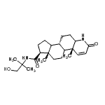 CAS#: 116285-36-0, (4aR,6aS,7S,9bS)-N-(1-Hydroxy-2-Methyl-2-Propanyl)-4A,6A-Dimethyl-2-Oxo-2,4A,4B,5,6,6A,7,8,9,9A,9B,10,11,11A-Tetradecahydro-1H-Indeno[5,4-f]Quinoline-7-Carboxamide