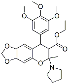 CAS#: 116409-00-8, Ethyl 6-Methyl-6-Pyrrolidin-1-Yl-8-(3,4,5-Trimethoxyphenyl)-7,8-Dihydropyrano[6,5-f][1,3]Benzodioxole-7-Carboxylate