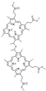 CAS 登录号：116522-71-5， 二-1-(次卟啉-2-基)乙基醚四甲基酯