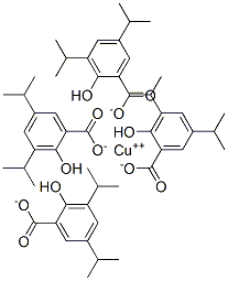 CAS 登录号：116696-26-5， 四-mu-3,5-二异丙基水杨酸二水合二铜(II)