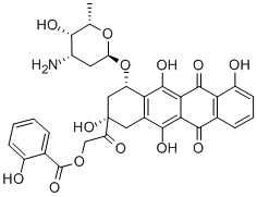 CAS#: 116907-26-7, [2-[4-(4-Amino-5-Hydroxy-6-Methyloxan-2-Yl)Oxy-2,5,7,12-Tetrahydroxy-6,11-Dioxo-3,4-Dihydro-1H-Tetracen-2-Yl]-2-Oxoethyl] 2-Hydroxybenzoate