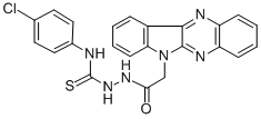 CAS#: 116989-62-9, 3-(4-Chlorophenyl)-1-[(2-Indolo[2,3-b]Quinoxalin-6-Ylacetyl)Amino]Thiourea