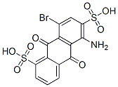 CAS 登录号:117-13-5, 5-氨基-8-溴-9,10-二氧代蒽-1,6-二磺酸