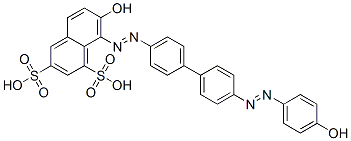 CAS#: 117-33-9, (8Z)-7-Oxo-8-[[4-[4-[2-(4-Oxo-1-Cyclohexa-2,5-Dienylidene)Hydrazinyl]Phenyl]Phenyl]Hydrazinylidene]Naphthalene-1,3-Disulfonic Acid