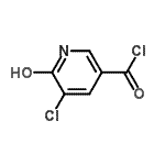 CAS 登录号：117027-74-4， 5-氯-6-羟基-吡啶-3-甲酰氯