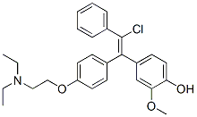 CAS 登录号：117095-59-7， 4-[(Z)-2-氯-1-[4-(2-二乙基氨基乙氧基)苯基]-2-苯乙烯基]-2-甲氧基苯酚