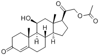 CAS#: 1173-26-8, (11beta)-21-(Acetyloxy)-11-Hydroxy-Pregn-4-Ene-3,20-Dione