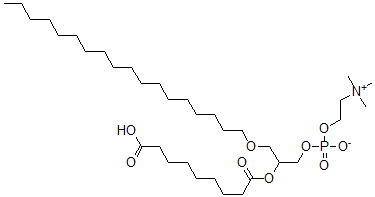 CAS#: 117320-06-6, [2-(9-Hydroxy-9-oxo-nonanoyl)oxy-3-octadecoxy-propyl] 2-trimethylazaniumylethyl phosphate