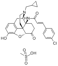 CAS#: 117332-69-1, 14B-(P-Chlorocinnamoylamino)-7,8-Dihydro-N-Cyclopropylmethylmorphinone Mesylate