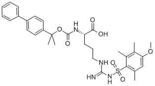 CAS#: 117368-03-3, N2-[(1-[1,1'-Biphenyl]-4-Yl-1-Methylethoxy)Carbonyl]-N5-[Imino[[(4-Methoxy-2,3,6-Trimethylphenyl)Sulfonyl]Amino]Methyl]-L-Ornithine
