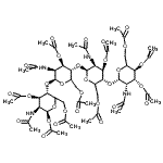 CAS#: 117399-51-6, (5xi)-2-Acetamido-3,4,6-Tri-O-Acetyl-2-Deoxy-beta-D-Lyxo-Hexopyranosyl-(1->4)-(5xi)-2-Acetamido-3,6-Di-O-Acetyl-2-Deoxy-beta-D-Lyxo-Hexopyranosyl-(1->4)-(5xi)-2-Acetamido-3,6-Di-O-Acetyl-2-Deoxy-beta- D-Lyxo-Hexopyranosyl-(1->4)-(5xi)-2-Acetamido-1,3,6-Tri-O-Acetyl-2-Deoxy-beta-D-Lyxo-Hexopyranose